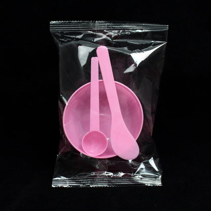 Beauty Mask Bowl Individual Packaging Makeup Spa Tool Three-Piece Set Plastic Small Bowl Mixing Rod Measuring Scale Spoon - image 4