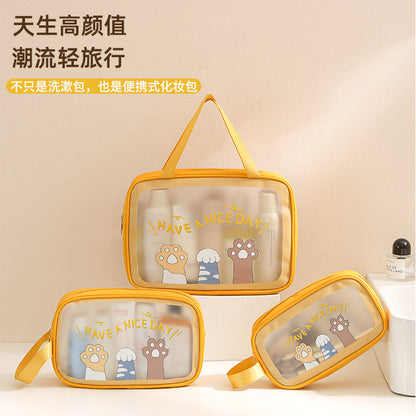 New Style Toiletry Bag Large Capacity Travel Cartoon Cosmetic Bag Portable Toiletries Storage Bag - image 1
