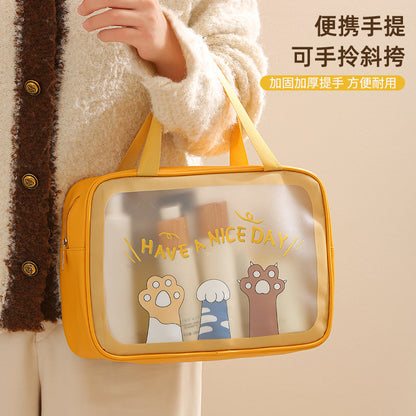 New Style Toiletry Bag Large Capacity Travel Cartoon Cosmetic Bag Portable Toiletries Storage Bag - image 3