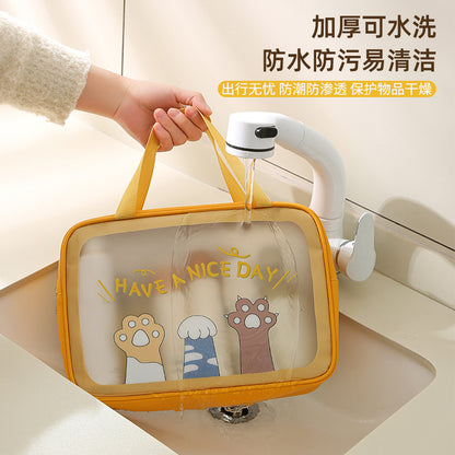 New Style Toiletry Bag Large Capacity Travel Cartoon Cosmetic Bag Portable Toiletries Storage Bag - image 4