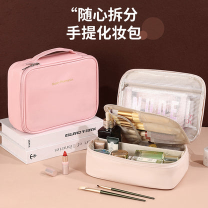 Cross-border New Waterproof Large Capacity Multi-layer Classified Storage Bag Advanced Sense Portable Travel Portable Toiletries and Cosmetic Bag - image 1