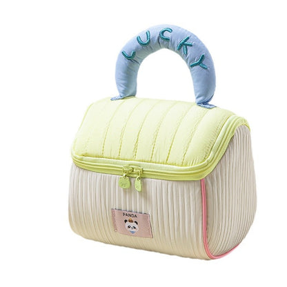 Cute House Cosmetic Bag Large Capacity Cabin Toiletry Bag Portable Portable Storage Bag Cloud-Like Cartoon Storage Bag - image 5