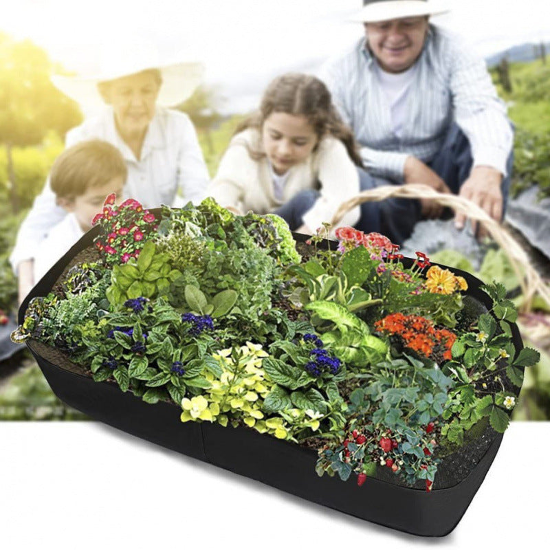 Felt Multi-Grids Rectangular Planting Bag Corrosion-Resistant Beauty Planting Bag Vegetable Growth Bag Flower Degradable Nutrition Bag Wholesale - image 2