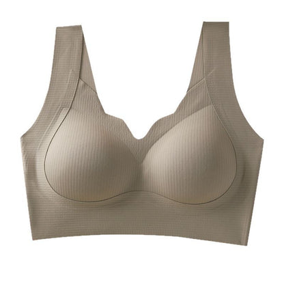 Small Chest Thickened Women's Underwear Anti-sagging Collapsing Accessory Breast Gathering Lifting Non-steel Ring Seamless Vest-type Beauty Back Bra - image 5