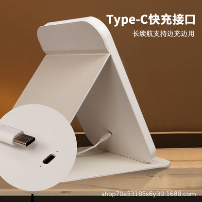Makeup Mirror Portable Led Foldableable Makeup Mirror with Light Desktop Office Supplementary Light Beauty Mirror Factory Direct Sale - image 3