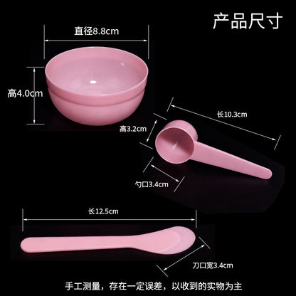 Seaweed Mask Bowl Three-Piece Set, Individually Packaged, Mixing Bowl, 10g Spoon Stick, DIY Beauty Bowl, Spa Plastic Bowl Set - image 3