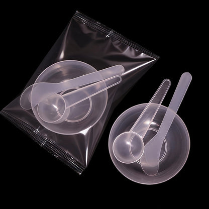 Seaweed Mask Bowl Three-Piece Set, Individually Packaged, Mixing Bowl, 10g Spoon Stick, DIY Beauty Bowl, Spa Plastic Bowl Set - image 4