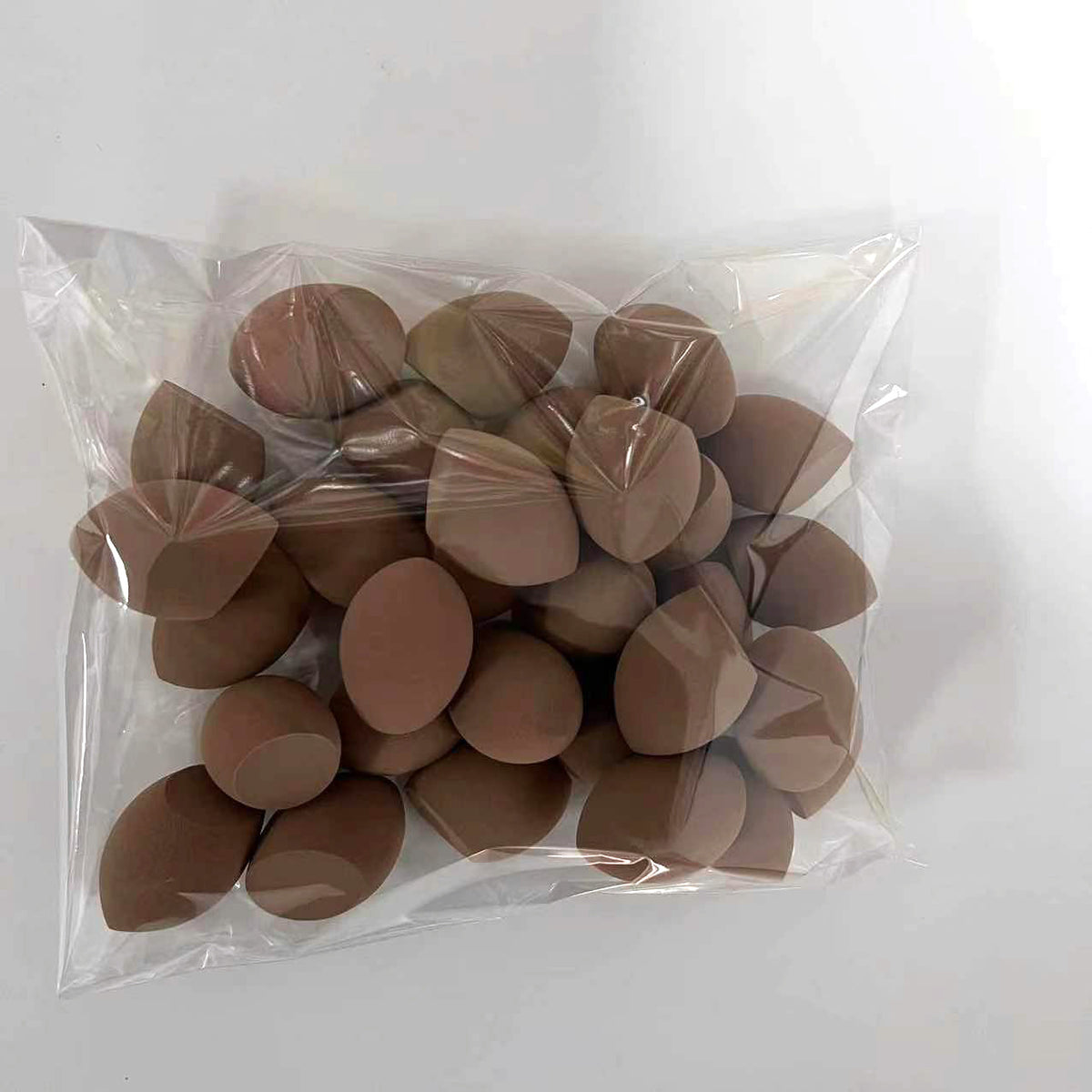Cross-border Medium Packaging Mini Beauty Egg Makeup Egg Makeup Sponge Powder Puff Water Drops Gourd Oblique Shape Powder Puff - image 4