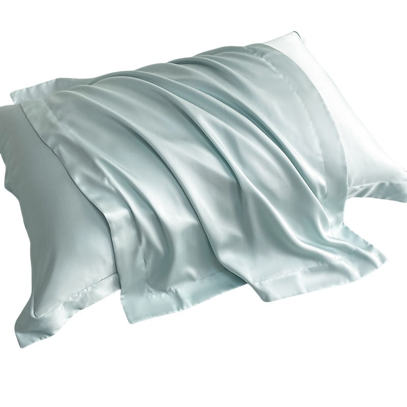 Class a 100-Count Tencel Pillowcase Summer Cool Silk Beauty Pillowcase Pure Color Ice Silk Pillowcase 48X74Cm - image 5