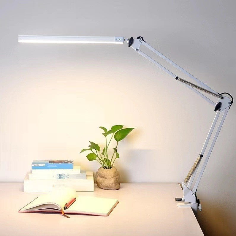 Study Eye Protection Reading Desk Lamp Floor Lamp Led Foldableing Dormitory Computer Lighting USB Long Arm Desktop Beauty Clip - image 1