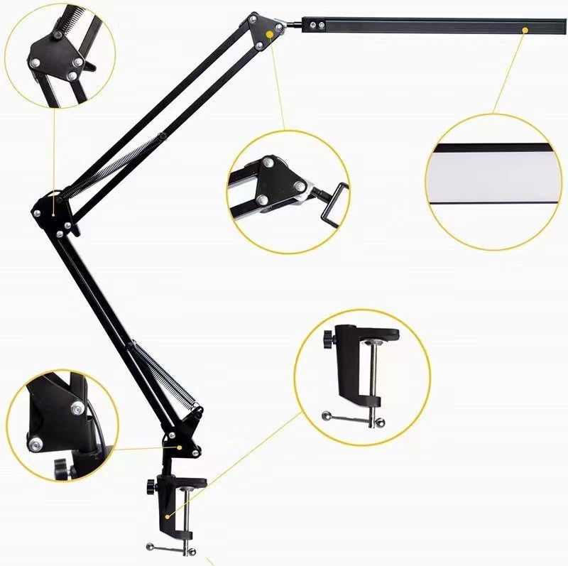 Study Eye Protection Reading Desk Lamp Floor Lamp Led Foldableing Dormitory Computer Lighting USB Long Arm Desktop Beauty Clip - image 3