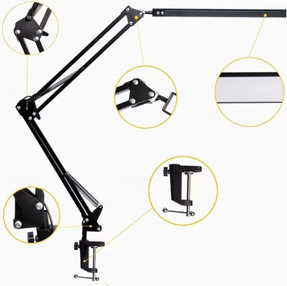 Study Eye Protection Reading Desk Lamp Floor Lamp Led Foldableing Dormitory Computer Lighting USB Long Arm Desktop Beauty Clip - image 3