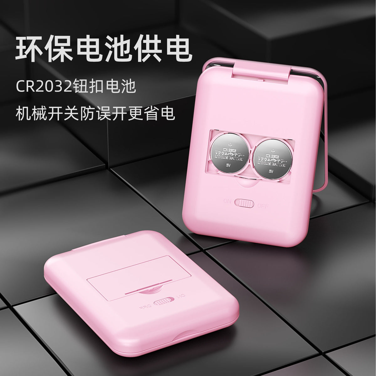 Factory led makeup mirror 2X touch folding portable handheld light memory gift makeup mirror with lamp charging - image 2