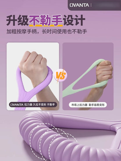 New 8-Figure Tensioner Yoga Auxiliary Home Elastic Band Fitness Equipment Women's Open Shoulder Beauty Back Rope Elastic Band - image 5