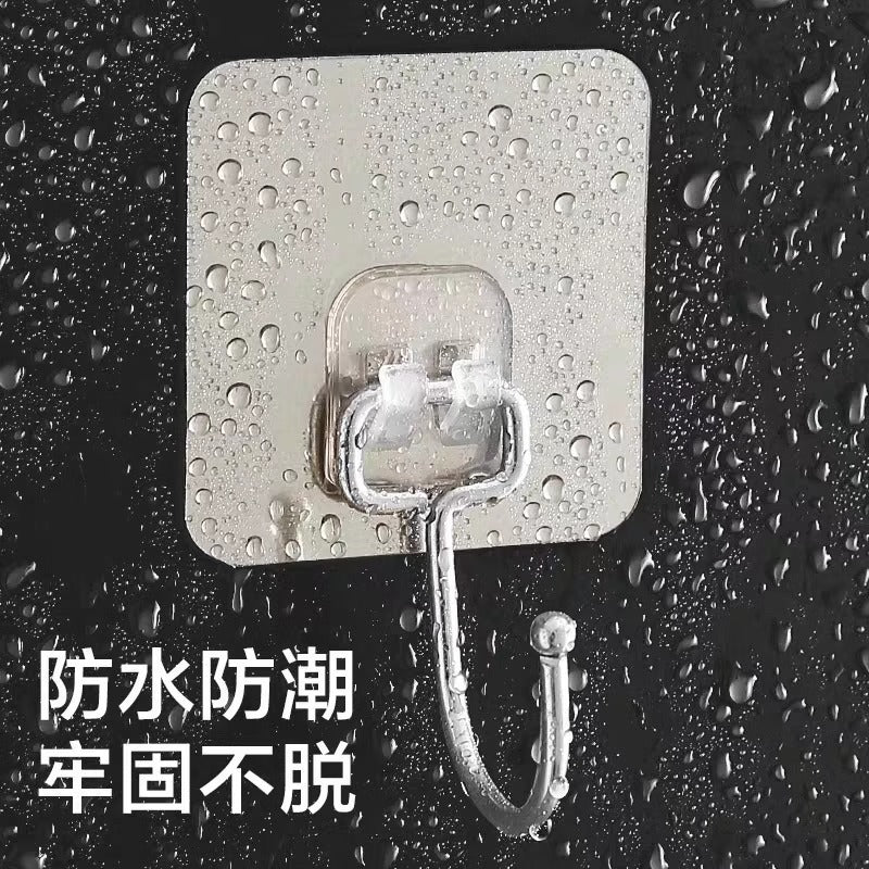 Hook Wall Hanging Wall Punch-Free Clothes Hook Paste Dormitory Load-Bearing Traceless Nail Rack Strong Adhesive Hook Hook - image 4
