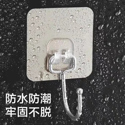 Hook Wall Hanging Wall Punch-Free Clothes Hook Paste Dormitory Load-Bearing Traceless Nail Rack Strong Adhesive Hook Hook - image 4