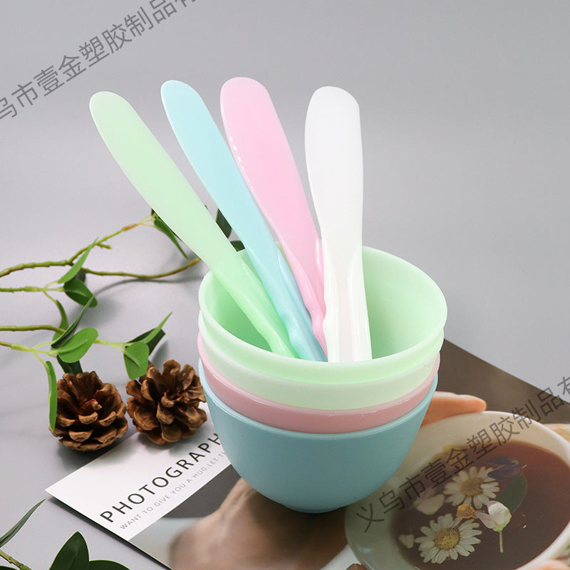 Manufacturer Wholesale Facial Mask Bowls Large, Medium, Small Imitation Silicone Facial Mask Bowls DIY Soft Mask Bowl Set Beauty Salon Mask Mixing Tools - image 3