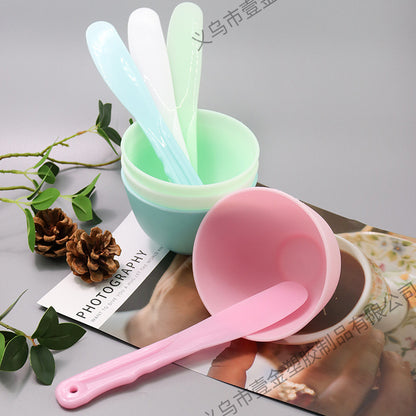 Manufacturer Wholesale Facial Mask Bowls Large, Medium, Small Imitation Silicone Facial Mask Bowls DIY Soft Mask Bowl Set Beauty Salon Mask Mixing Tools - image 4