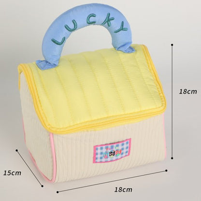 Cute House Cosmetic Bag Large Capacity High Beauty Value Women's Portable Travel Toiletries and Skincare Portable Partition Storage Bag - image 4