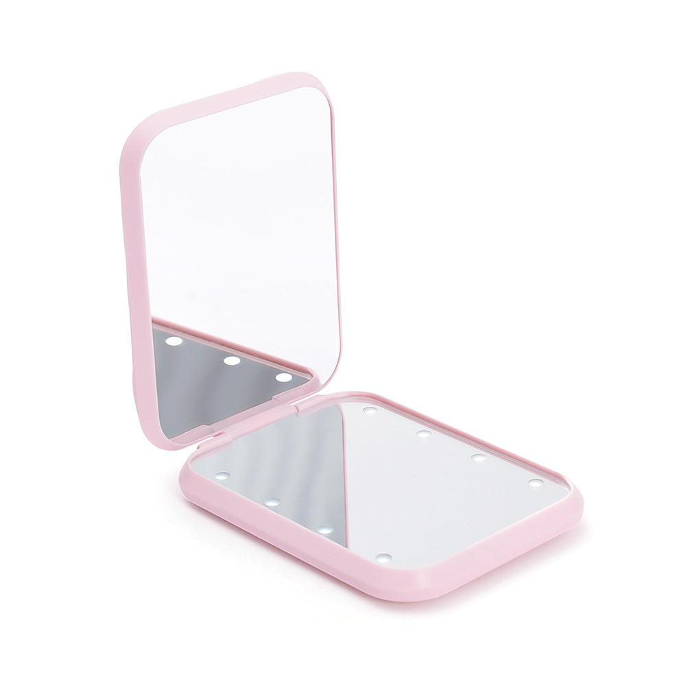 Portable Handheld 80% off Mirror Toggle Switch 8 Led Light Beads 2X Magnification Makeup Foldableing Mirror New - image 4