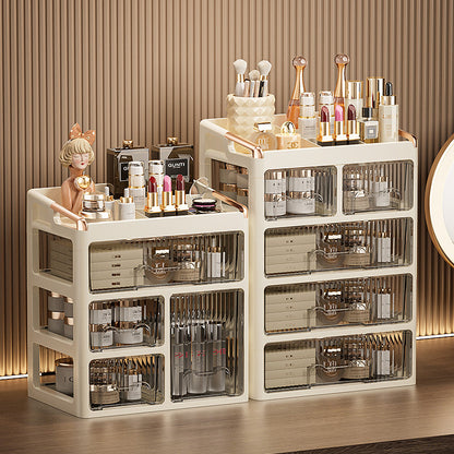 Drawer Type Cosmetic Storage Box Advanced Dressing Table Lipstick Skin Care Desktop Storage Box Jewelry Storage Rack - image 1