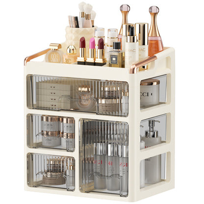 Drawer Type Cosmetic Storage Box Advanced Dressing Table Lipstick Skin Care Desktop Storage Box Jewelry Storage Rack - image 5