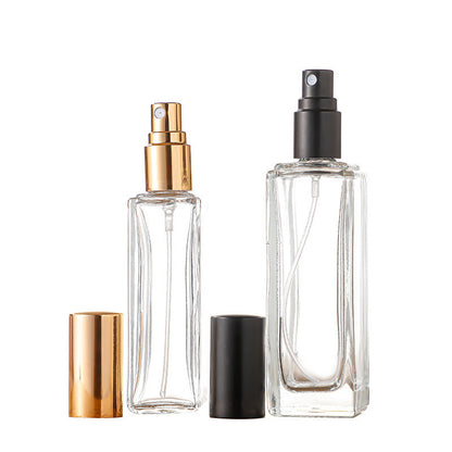 Transparent Glass Perfumer Bottle Bare Bottle Square Split Spray Bottle Cosmetic Empty Bottle Portable Small Sample Travel Cosmetics - image 4
