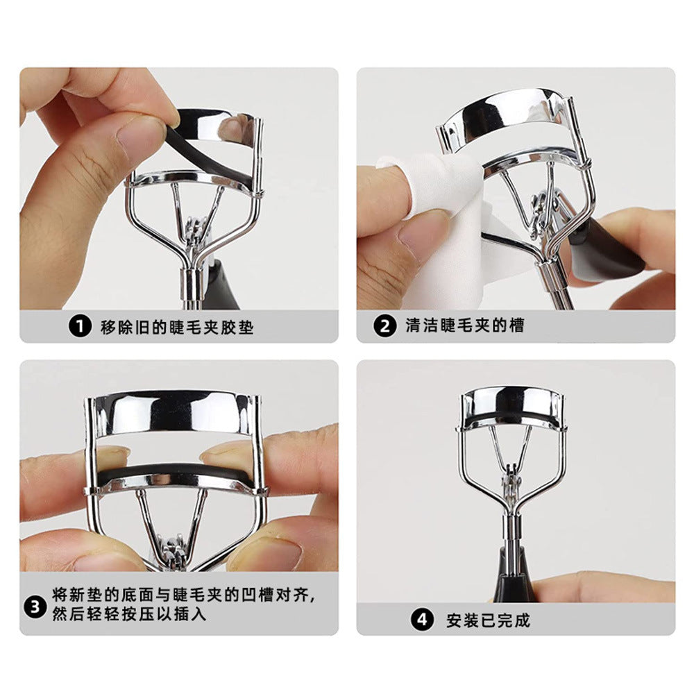 Eyelash Curler Replacement Rubber Pad Strip Big Brand Eyelash Curler Flat Replacement Universal Rubber Pad Bag Curling - image 4