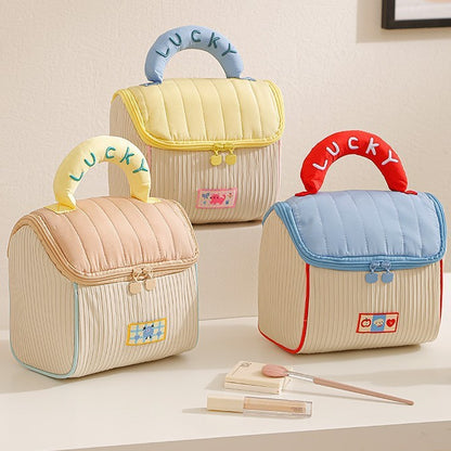 Cute Cabin Cosmetic Bag Travel Portable Toiletry Bag Soft Cute Portable Storage Bag Large Capacity House Storage Bag - image 1
