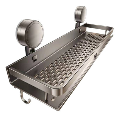 Toilet Sucker Storage Rack Wall Hanging Punch-Free Wall Bathroom Cosmetic Washstand Toilet Storage Rack Countertop - image 5