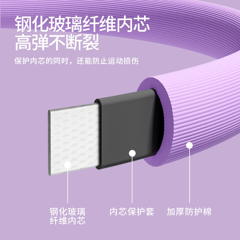 Pilates Anti-resistance Ring Yoga Magic Shaping Waist Beauty Artifact Skinny Leg Hip Lifting Fitness Abdominal Ring Core Training Equipment - image 3