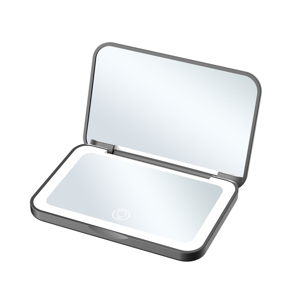 Three-Color Fill Light Magnetic Switch Small Size Led Makeup Mirror Portable 2X Magnification Portable Beauty Mirror with Light - image 5