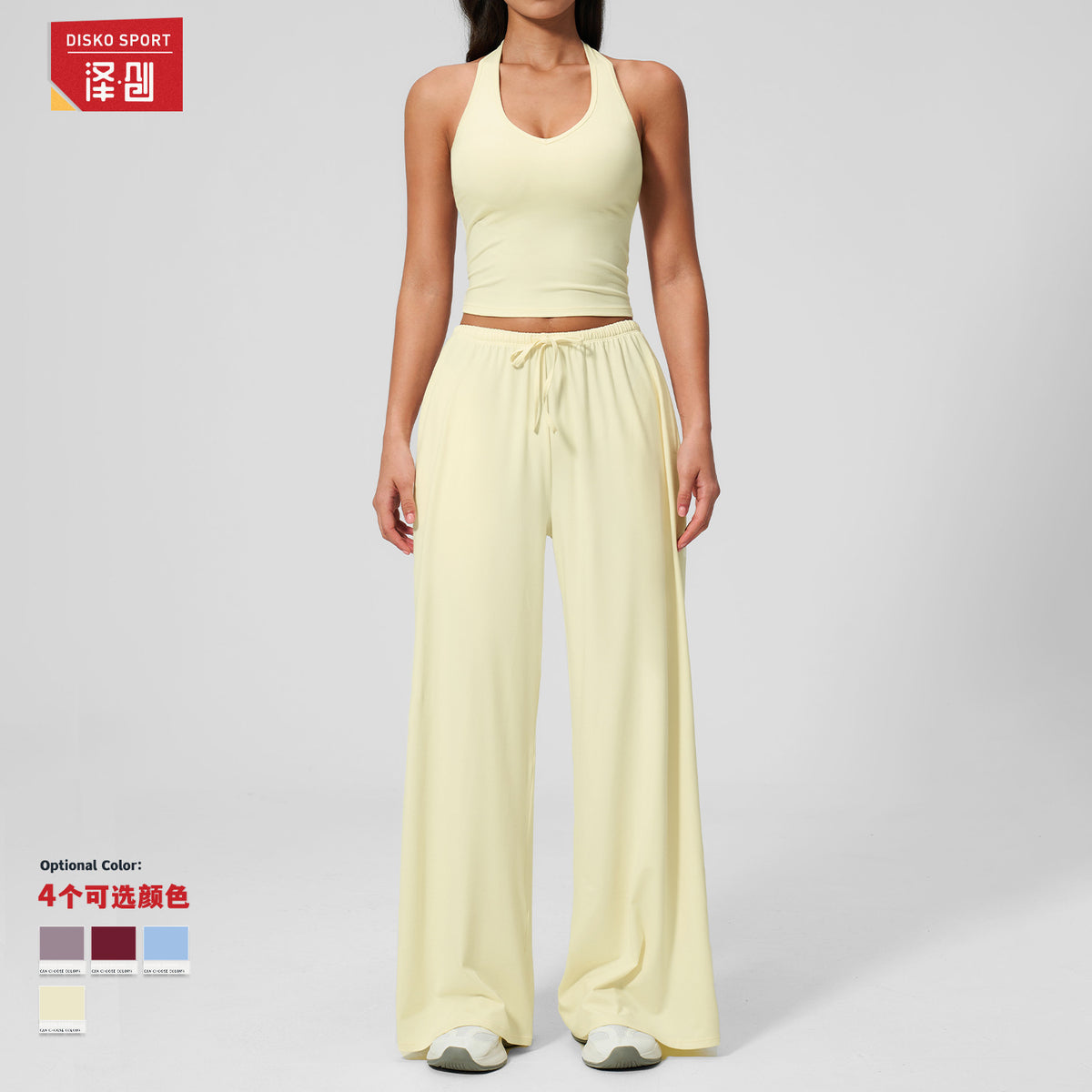 Zechuang Cross-border Sanding Yoga suit Quick-drying Beauty Back Sling Sports suit Leisure Running Fitness Clothing Women 3058 - image 2