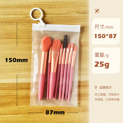 Mini 8-Piece Makeup Brush Set, Ultra-Soft Brush, Blush Brush, Eye Shadow Brush, Foundation Brush, Cangzhou Soft-Bristled Beauty Tool - image 2