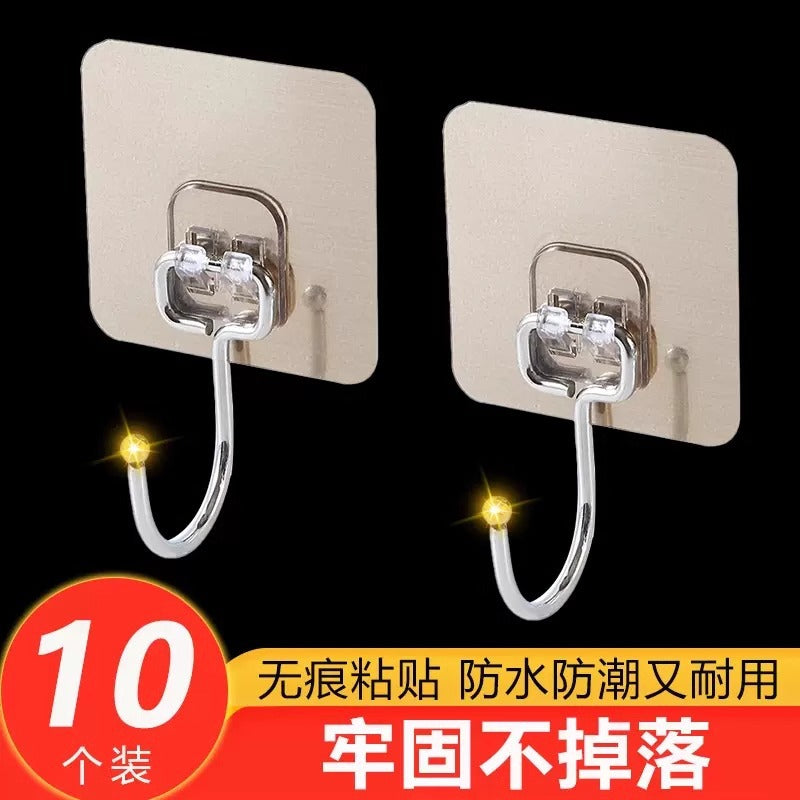 Hook with Strong Adhesive, No-Drill Wall-Mounted Suction Cup, Heavy-Duty Kitchen Adhesive Traceless Nail Hook - image 2