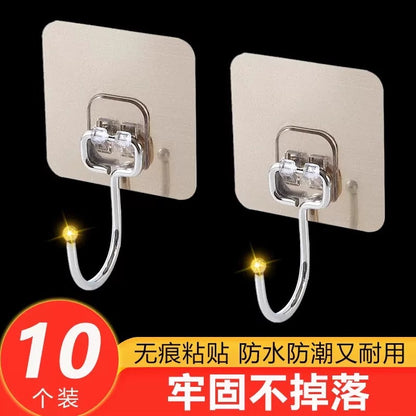 Hook with Strong Adhesive, No-Drill Wall-Mounted Suction Cup, Heavy-Duty Kitchen Adhesive Traceless Nail Hook - image 2