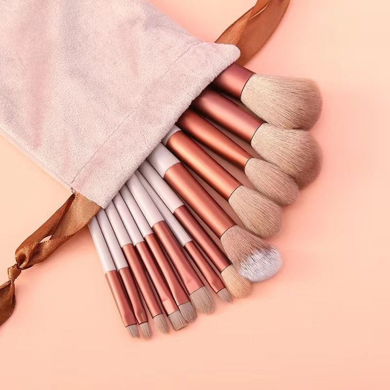 Makeup brush suit 13 full set of soft brush eye shadow brush powder brush blush brush concealer brush portable makeup brush - image 2