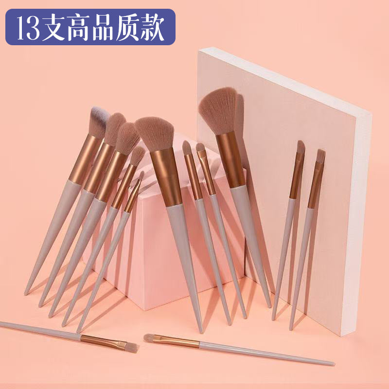 Makeup brush suit 13 full set of soft brush eye shadow brush powder brush blush brush concealer brush portable makeup brush - image 3