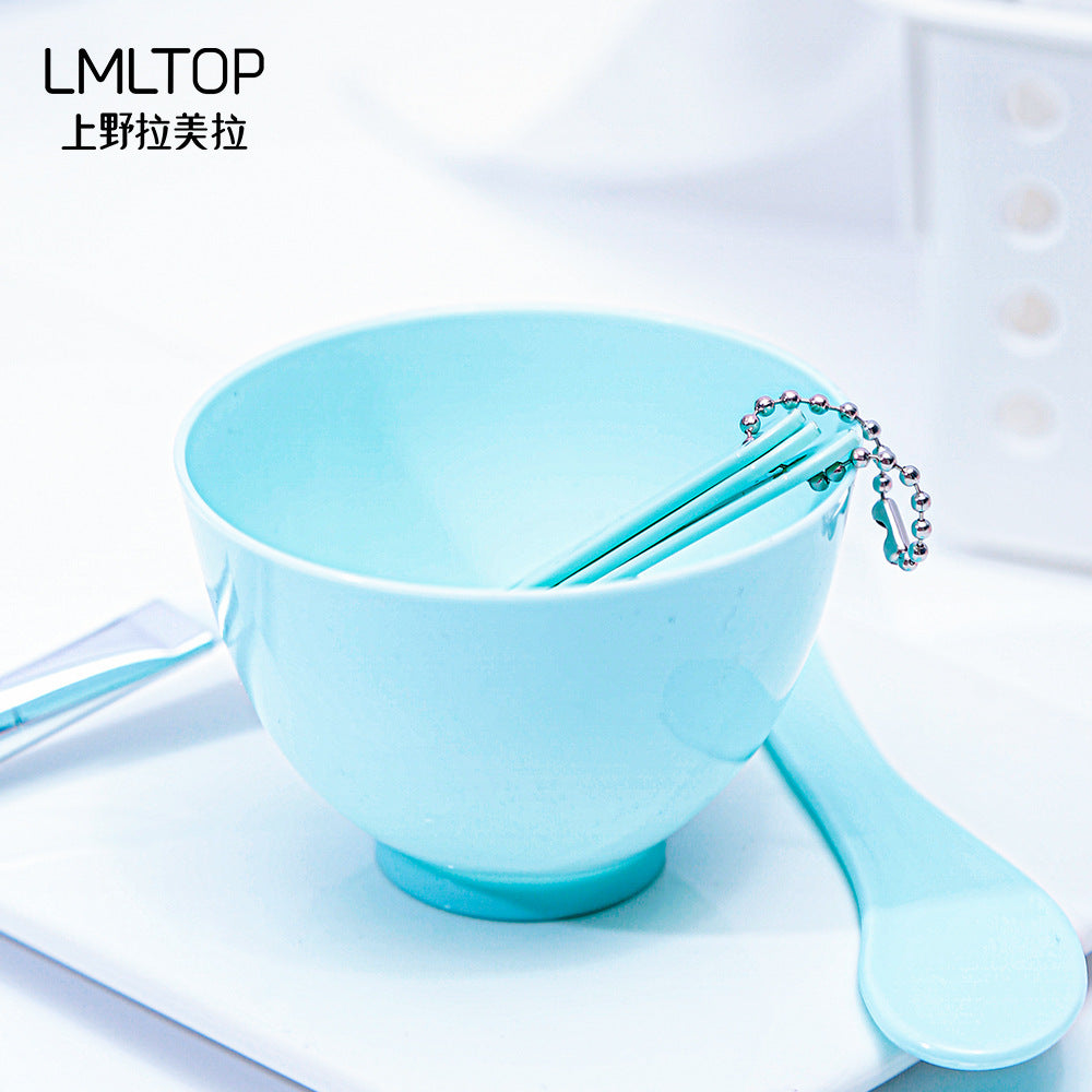 Lamela Mask Brush Large Silicone DIY Six-Piece Set Mask Bowl Mask Stick Plastic Mask Bowl Set for Mixing Masks - image 3