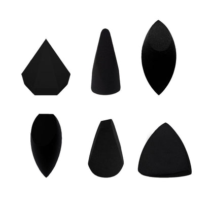 Beauty Egg Makeup Puff Black Classic Variety of Shapes Special-Shaped Makeup Egg Non-Latex Bevel-Cut Water Drop Tool - image 1