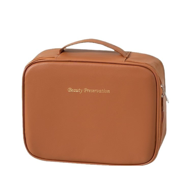 High-End Cosmetic Bag, Large Capacity, Three-In-One Multi-Functional Niche Design Partitioned Storage Bag, Portable Cosmetic Case - image 5