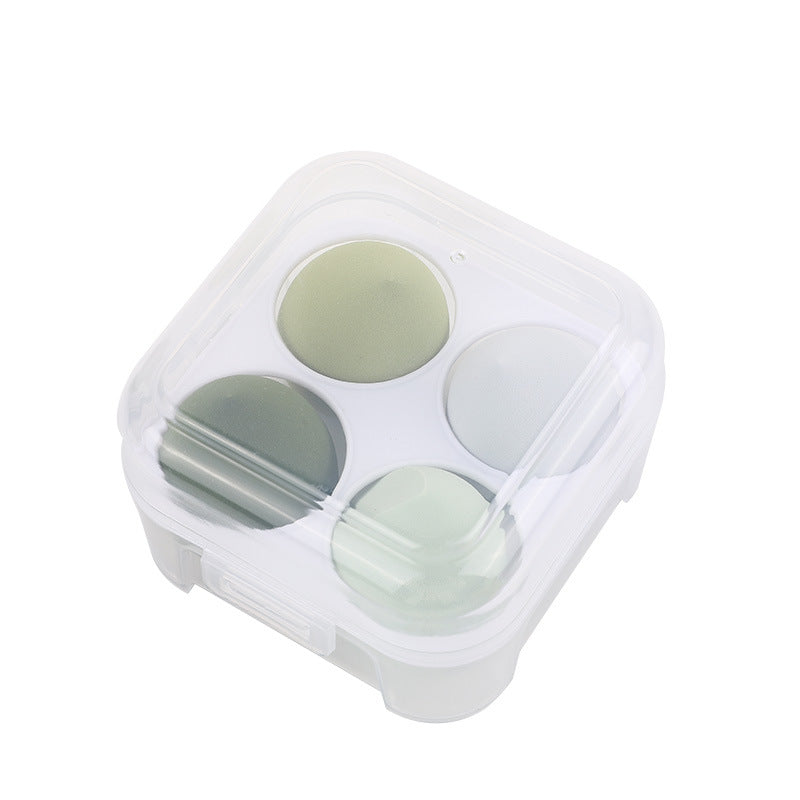 Beauty Egg Air Cushion Powder Puff A-Grade Non-Latex 4-Pack Makeup Egg Four-Compartment Storage Box Set Wet and Dry Powder Puff - image 5
