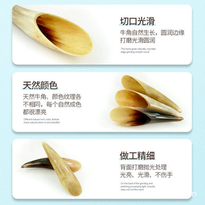 Natural Meridian Horn Scraping Back Massage Scraping Board Beauty Salon Whole Body Universal Extra Large Acupoint Pulling - image 4