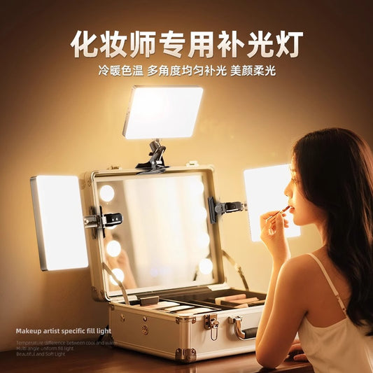 Makeup Artist's Special Fill Light Makeup Box Portable Lighting Clip Light and Makeup Light Desktop Soft Light Makeup - image 1