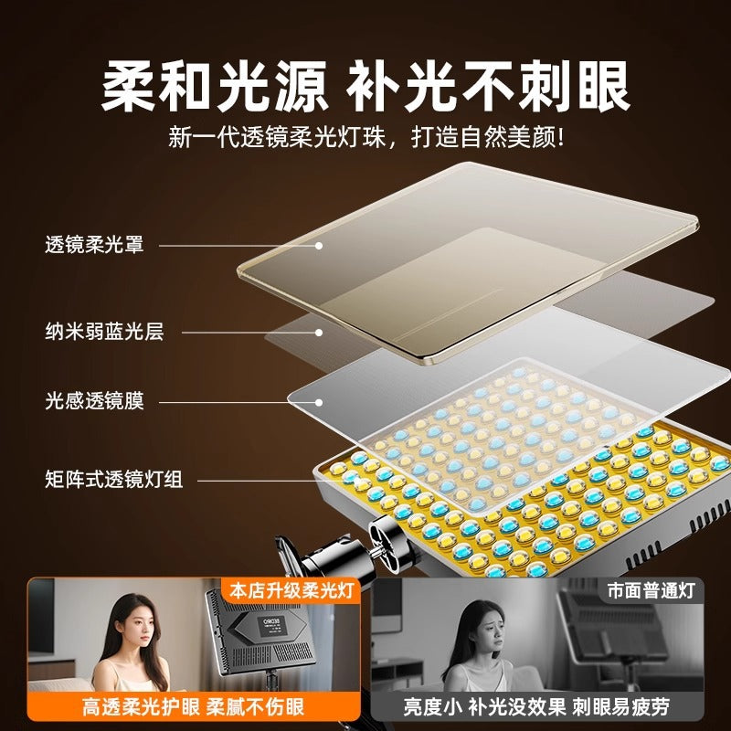 Makeup Artist's Special Fill Light Makeup Box Portable Lighting Clip Light and Makeup Light Desktop Soft Light Makeup - image 3