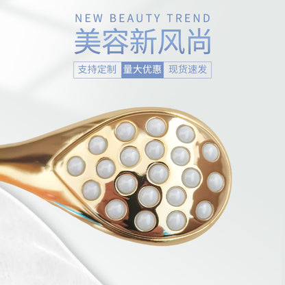 Manual Massager Facial Cream Introduction Stick Roller Ball Ion Massager Skin Care Product Introduction Massage Spoon Facial Beauty Instrument - image 2