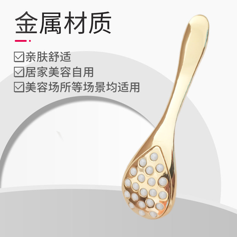 Manual Massager Facial Cream Introduction Stick Roller Ball Ion Massager Skin Care Product Introduction Massage Spoon Facial Beauty Instrument - image 3