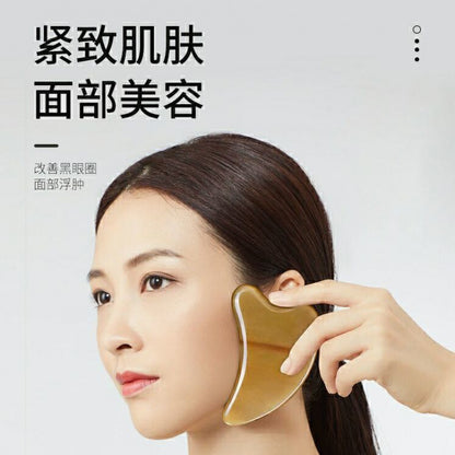 Horn Scraping Board for Whole Body, Facial Beauty Massage, Face Slimming, Neck and Back Scraping Sheet Set - image 3