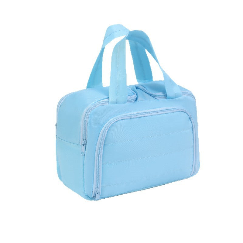 Cross-Border Hot-Selling Cosmetic Bag for Women, Portable Large-Capacity Partitioned Double-Opening Storage Bag, Travel Toiletry Bag, Luggage Bag - image 5