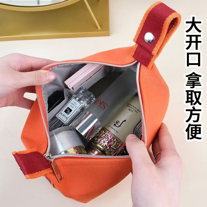 Casual and Personalized Satchel Cosmetic Bag Waterproof and Dustproof Satchel Cosmetics Bag Ins Style Large Capacity Multifunctional Toiletry Bag - image 3